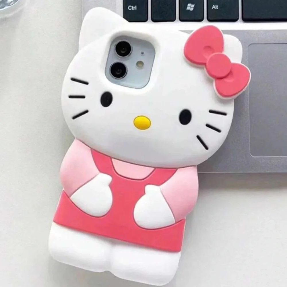 Cute 3D Bumblebee & Hello Kitty Silicone Protective iPhone 11 Case